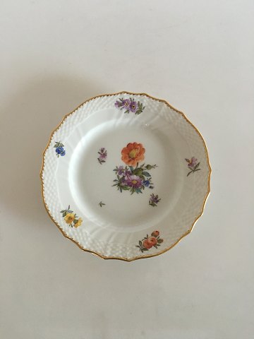 Royal Copenhagen Fuld Saksisk Blomst Kagetallerken No 1626