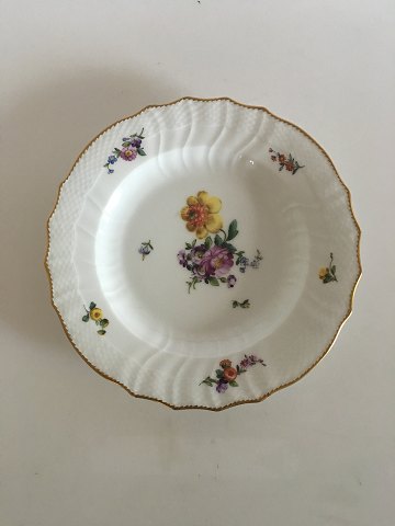 Royal Copenhagen Fuld Saksisk Blomst Spisetallerken No 1621