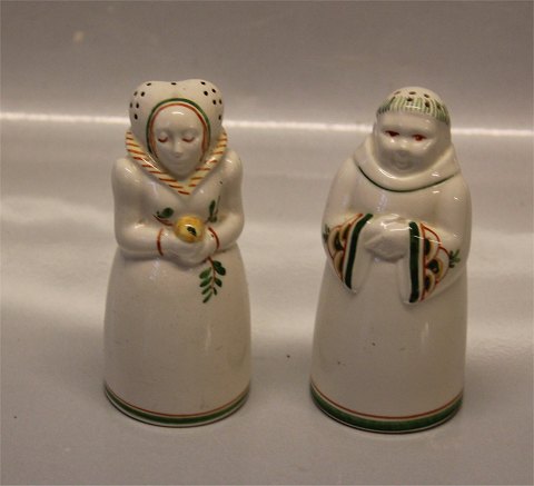 Aluminia kunstfajance Maj Salt- og peberbøsse 10 cm 