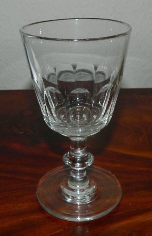 Chr. VIII hvidvin glas 12½ cm
