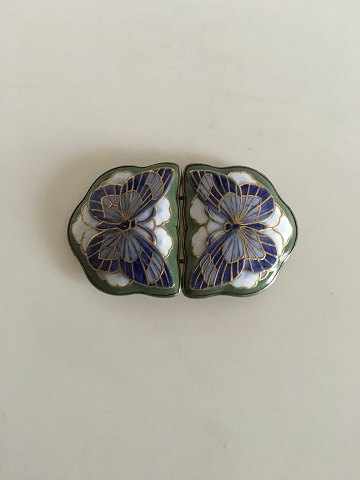 Royal Copenhagen Anton Michelsen Belt Buckle No 336 by Christian Thomsen and is from 1906 Motif is butterflies.
