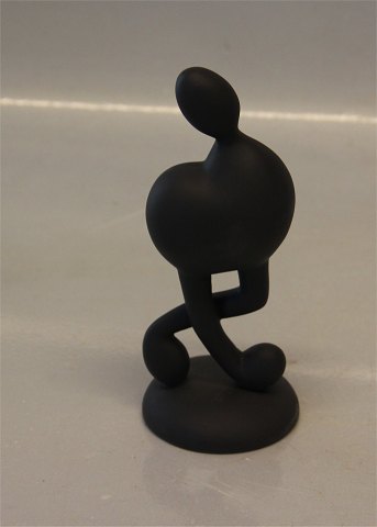 Royal Copenhagen figurine 117 RC. Musica figurine, The proud note 14 cm (1249117) black, Monica Ritterband