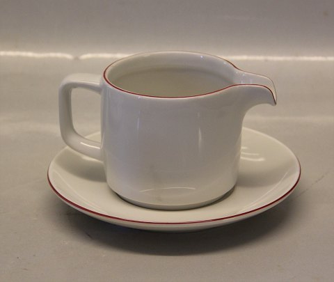 Red top 6266 Creamer and saucer 14.8 cm  6237 Design Grethe Meyer Royal Copenhagen Porcelain