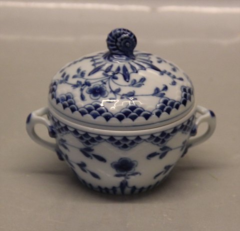 Dickens B&G Blue Fluted with butterfly with half laces 094 a Sugar bowl (small)LID FOR BOWL
