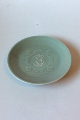 Royal Copenhagen Stentøjsskål af Nils Thorsson Unika med Dronning Margrethe 2 
monogram