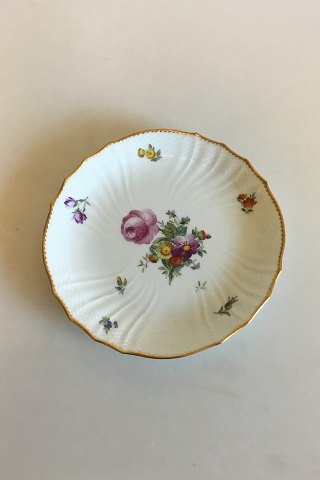 Royal Copenhagen Fuld Saksisk Blomst Sidetallerken No 1645