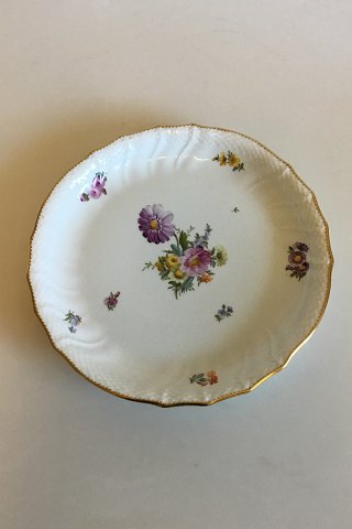 Royal Copenhagen Fuld Saksisk Blomst Rundt fad No 1691