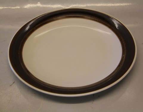 Brown Koka Dinner plate 24.5 cm Rorstrand Sweden 