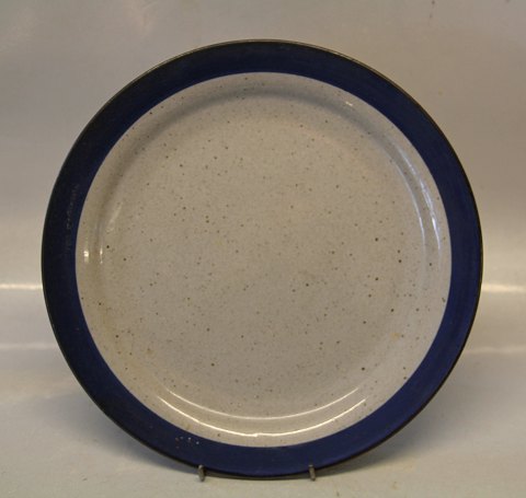 Dish - Chop platter 27 cm Christine Blue and Grey  Stoneware Danish Art Pottery Knabstrup