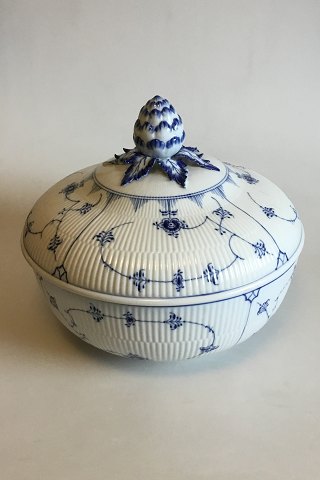 Royal Copenhagen Giant Punch Bowl in Blue Fluted Plain from 2000 for the Jubilee 1775-2000