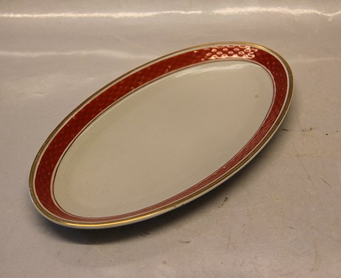 Tureby  	Oval dish 24 x 13.5  cm Aluminia  Royal Copenhagen Faience Dinneware