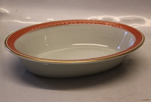 Tureby Oval vegetable bowl 6 x 29 cm Aluminia  Royal Copenhagen Faience Dinneware