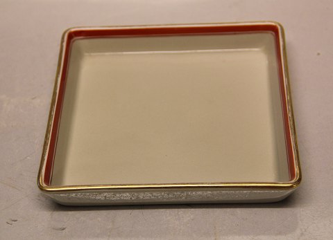 Tureby  Sqaure tray for crudity 13.7 cm Aluminia  Royal Copenhagen Faience Dinneware