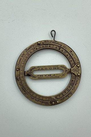 Equinotical Sundial, Lomme SolurMåler 5,8cm / 2.28 inch