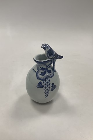 Aluminia Royal Copenhagen Tranquebar Vase with Bird No. 1167