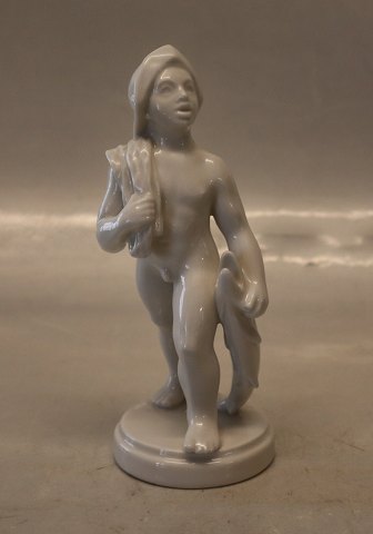 Dahl Jensen 1194 Fisker (DJ) 15 cm, hvid