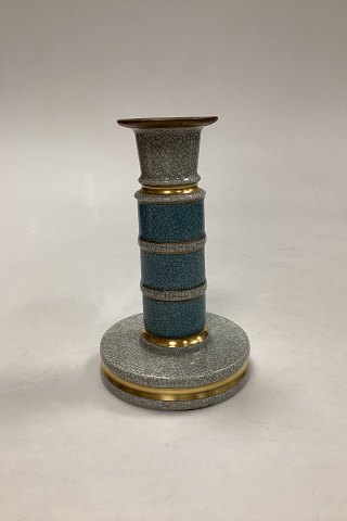 Royal Copenhagen Krakele Lysestage i Grøn No 333818 cm x 11 cm