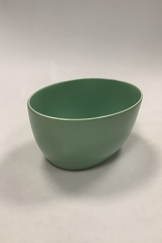 Royal Copenhagen Ursula Oval Bowl in Light Green No. 576