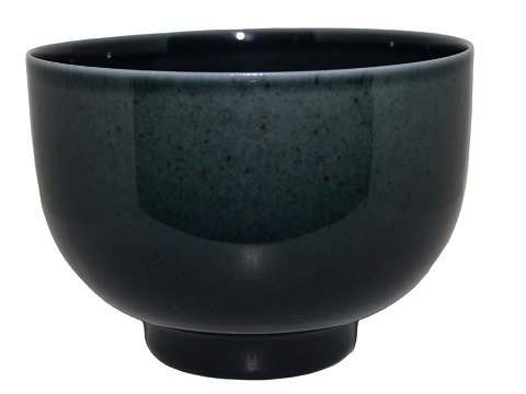Royal Copenhagen art potteryUnique bowl with shiny blue glaze
