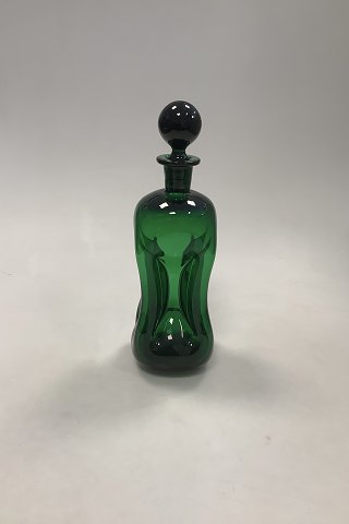 Holmegaard / Kastrup Glassworks Kluk Kluk Decanter in Green Glass with Green Bottle Lid