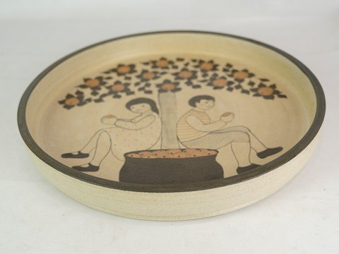 Keramik Fad - Herman Kähler - Motiv Af Adam & Eva