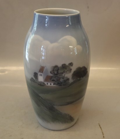 BG 8792-243 Vase with church 25 cm  B&G Porcelain