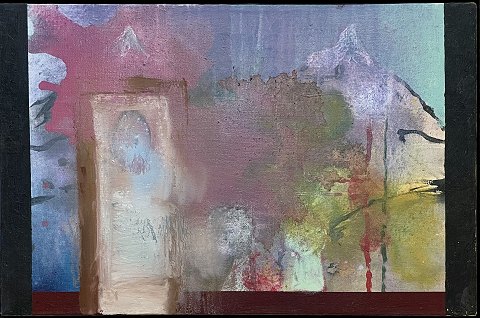 "Komposition" Sjældent udbudt oliemaleri af den verdenskendte kunstner Olafur Eliasson.