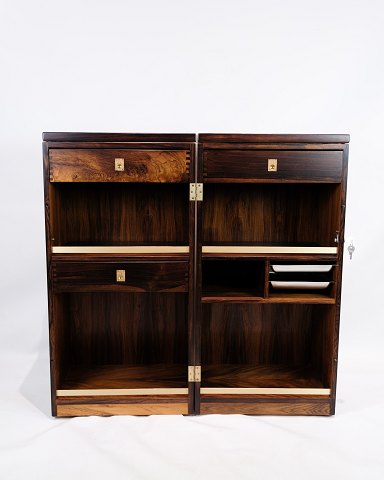 "Captain´s Bar" - Palisander - Isterningekurve Af Stelton - Monteret På Hjul - Dyrlund - 1960erne