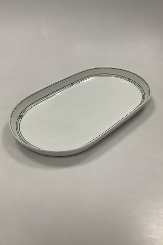 Bing og Grøndahl Delfi Grøn Aflangt fad No 316