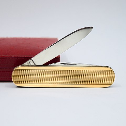 Axel Holm; Pocket knife of 14k gold