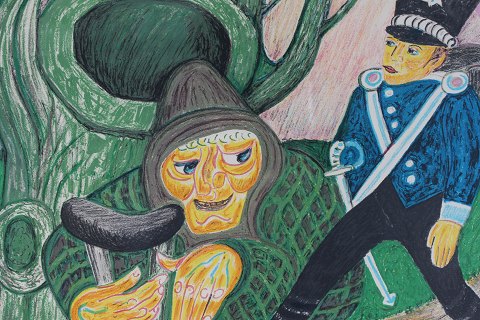 Henry HeerupLithography"The tinder-box"