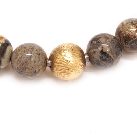 Ole Lynggaard 14kt gold clasp. D: 10mm