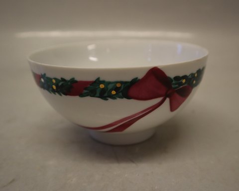 RC 177.501-481.2 Jingelbells skål med sløjfe 6 x 12 cm Jingle Bell Kongelig 
Dansk Porcelæn
