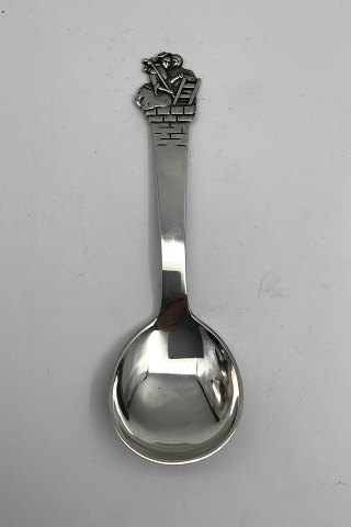 H.C. Andersen Fairytale Childs Spoon in Silver. The Shepherdess and the Chimney 
Sweep
