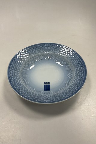 Bing & Grøndahl Blå Tone Hotel Stor Dyb Tallerken No 714/1008 MED LOGO