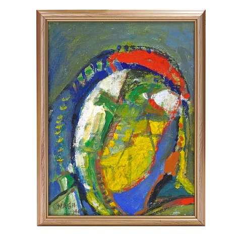 Jørgen Nash, 1920-2004, Öl auf Platte. Signiert 
und datiert 1961. Lichtmasse: 37x28cm. Mit Rahmen: 
42x33cm
