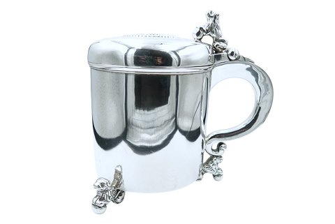 Dansk sølv
Stort lågkrus med løvefødder fra ca. 1790-1810