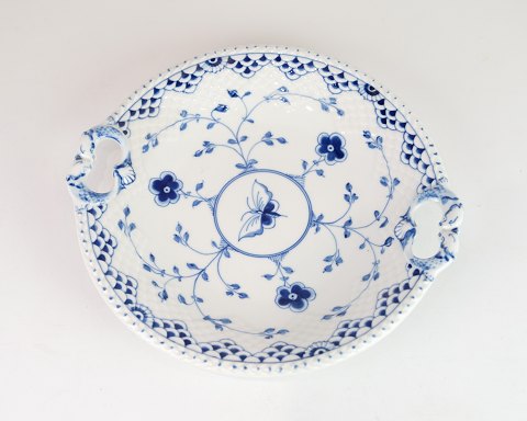 Round Cake Dish With Handle - No. 304 - Butterfly - B&G - Bing & Grondahl