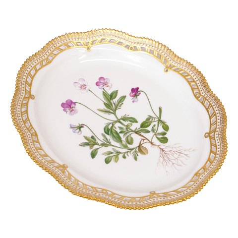 Royal Copenhagen Flora Danica 3537. "Viola 
tricolor". Royal Copenhagen 1950. Size: 27x22cm