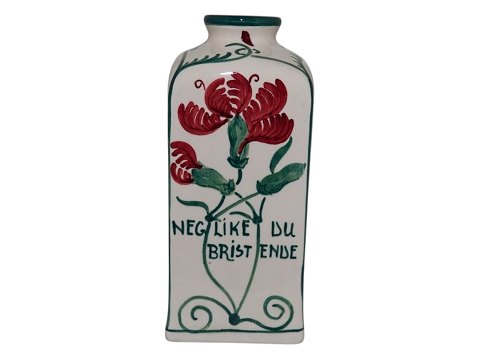 Aluminia 
Rare vase with Aarestrup poem about carnations