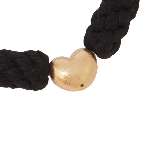 Ole Lynggaard hjertelås i 14kt guld stemplet "Ole 
L 585". Mål: 10x10mm