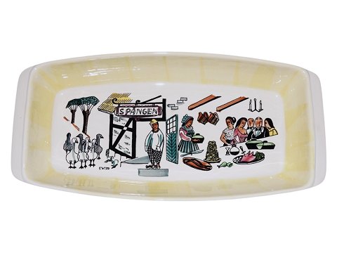 Deco Helsingborg
Stort Skånska fad med gul dekoration fra 1950