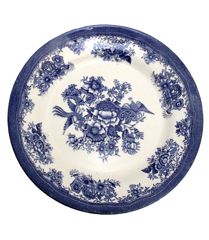 Flad middagstallerken, Blå Fasan, Egersund