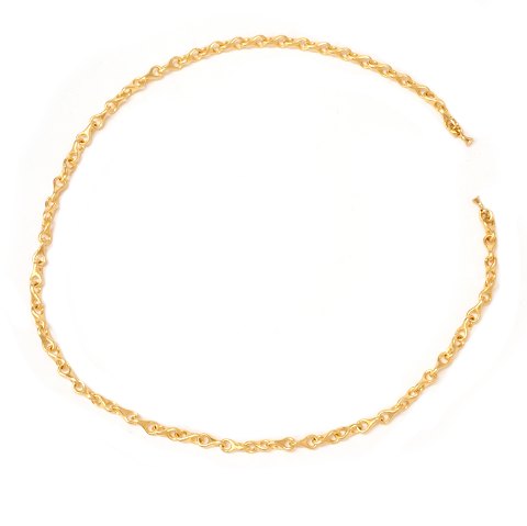 Ole Lynggaard Copenhagen 14kt gold "8"-necklace. 
L: 45cm