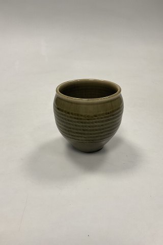 Royal Copenhagen Stoneware Vase in Green Glaze