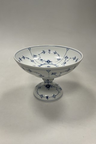 Royal Copenhagen Musselmalet Riflet Skål på fod No. 428