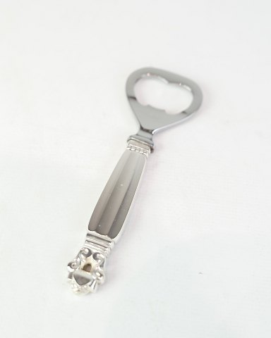 Bottle Opener - Short Handle - King Pattern - Georg Jensen - Sterling & 
Stainless Steel
