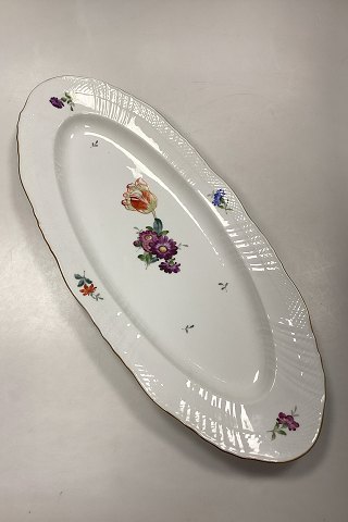 Royal Copenhagen Light Saxon Flower Fish Dish No. 1561