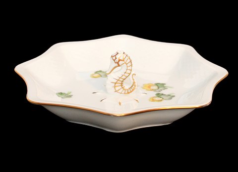 Kantet småkage skål med Søhest, Erantis, Bing & Grøndahl