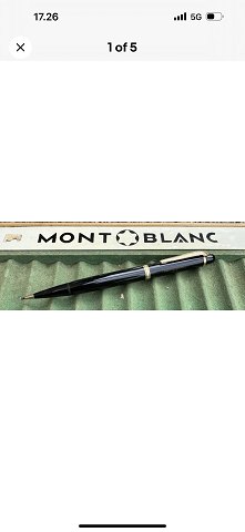 Sort ubrugt Montblanc nr. 15Stiftblyant
